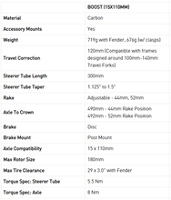 Load image into Gallery viewer, ENVE Rigid Mountain Fork - Boost